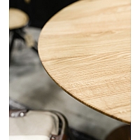 Oak round table top
